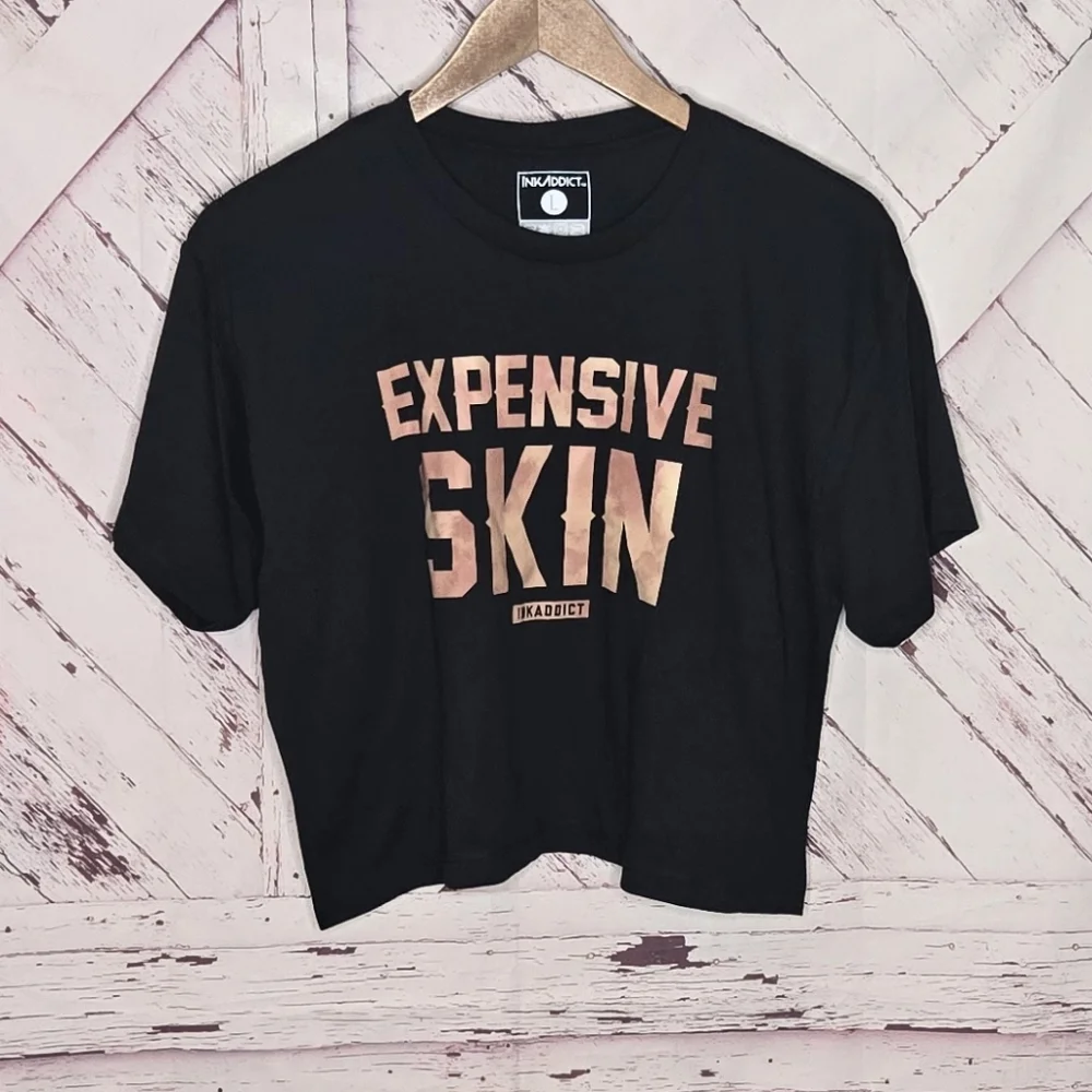Ink Addict Expensive Skin Cropped Tee - Picture 4 of 4